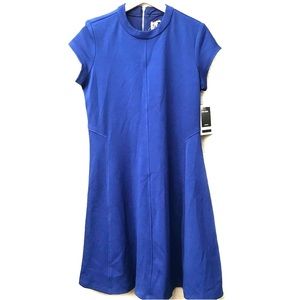 NWT Julian Taylor Solid Blue Dress Size 12